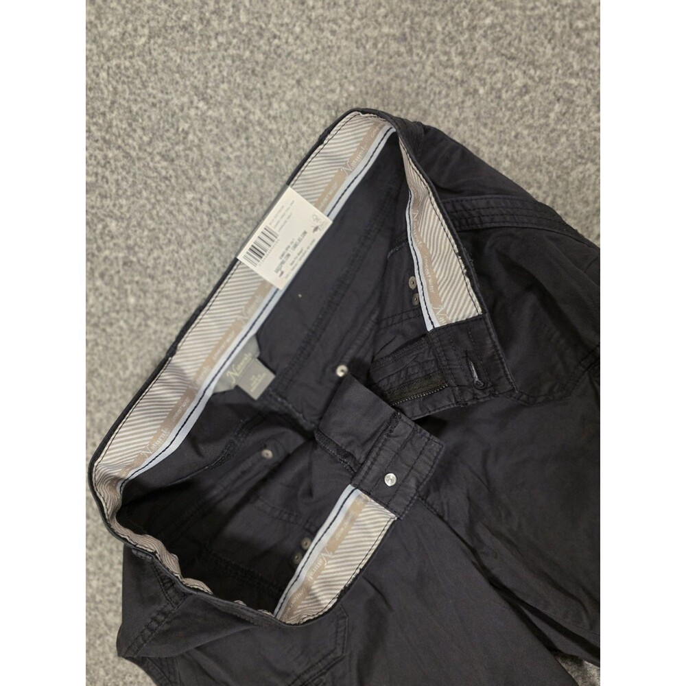 Natural Issues Black Cargo Pants Flat Front Zip Button Comfort Waist Pockets Wo… - Picture 7 of 12